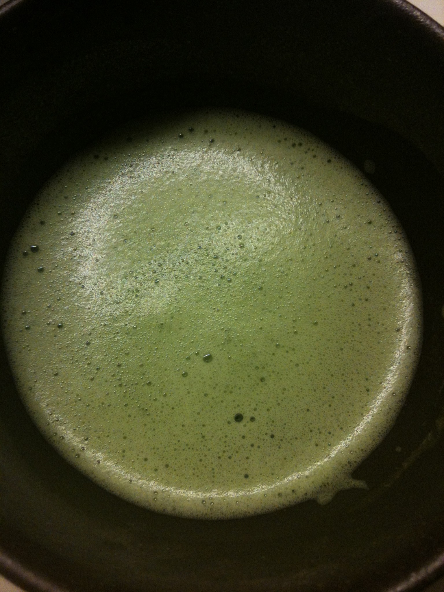 Matcha tea in a tea bowl