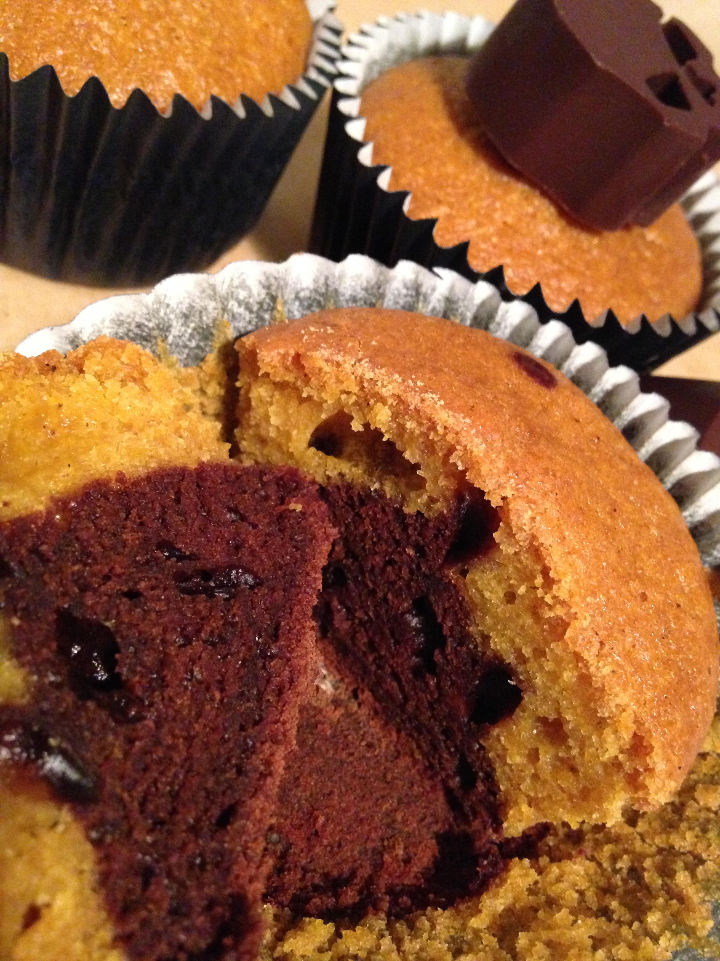 kürbis-mamor-muffins | pumpkin marble muffins | vegan kürbis-mamor-muffins | pumpkin marble muffins | vegan