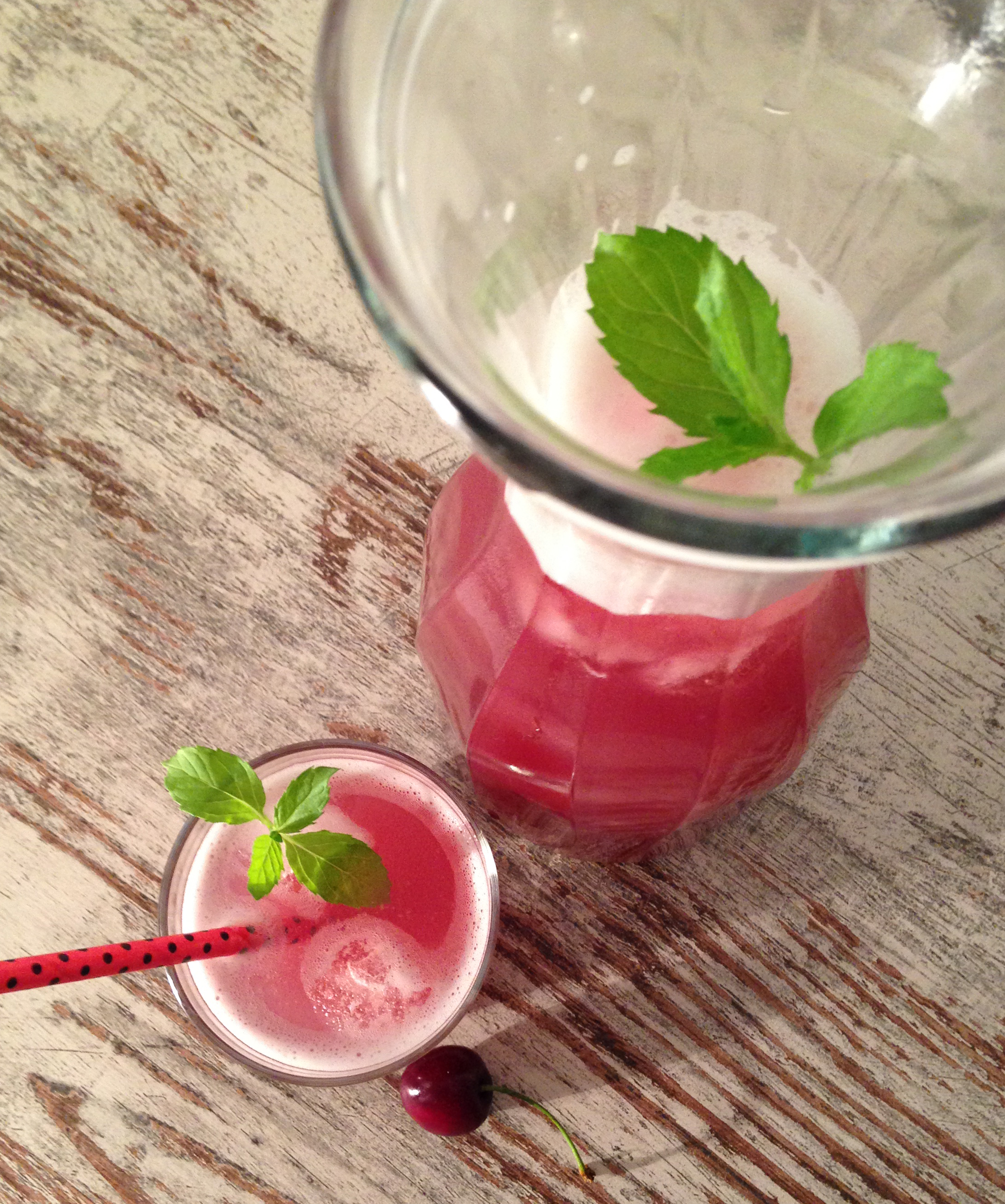 vanille-kirsch-limonade | vanilla-cherry-lemonade | vegan | vegetarian | vegetaisch | summerdrink