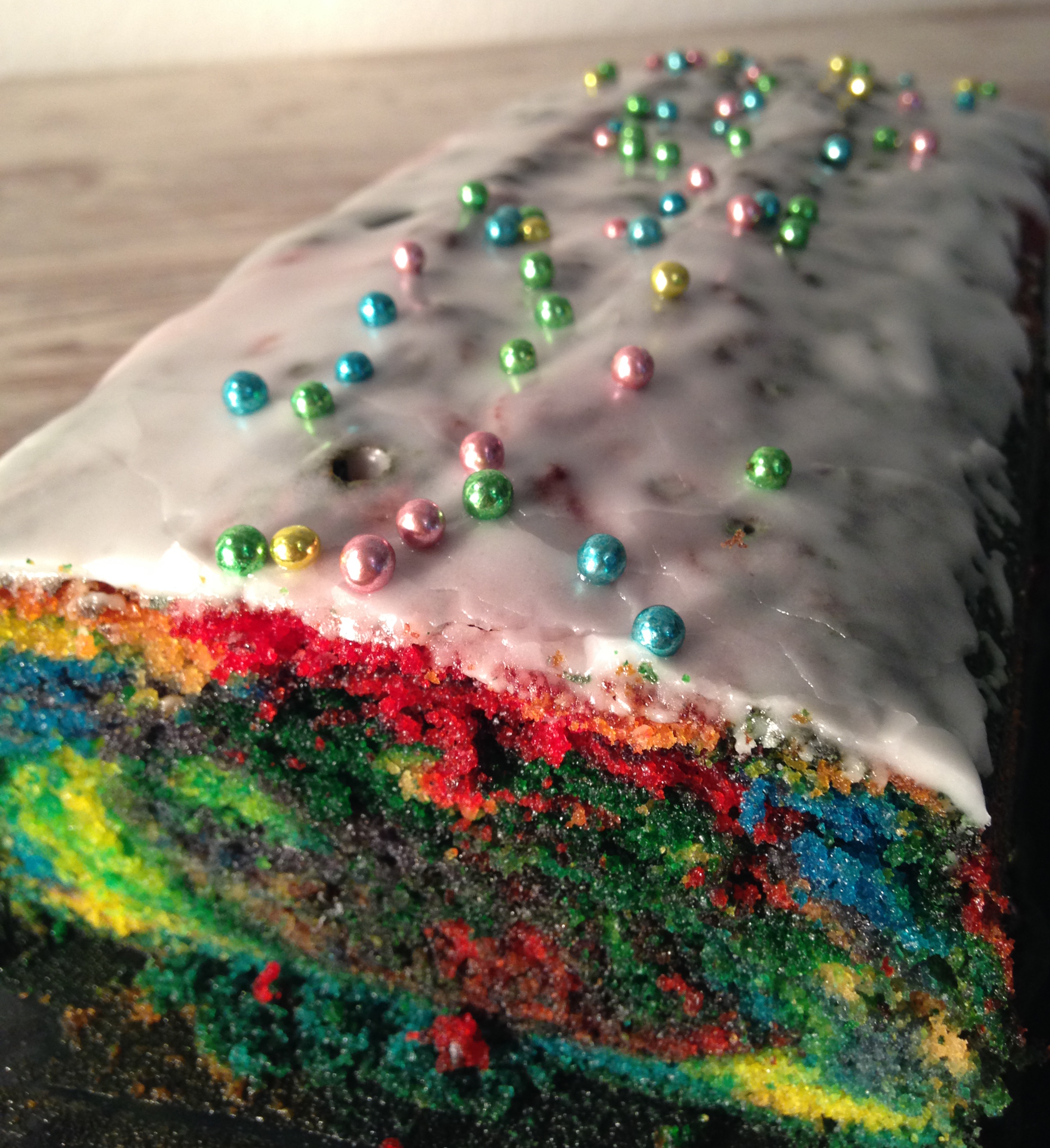 #ichbacksmir: papageien-kuchen (oder regenbogen-kuchen) | parrot cake (or rainbow cake) | vegan