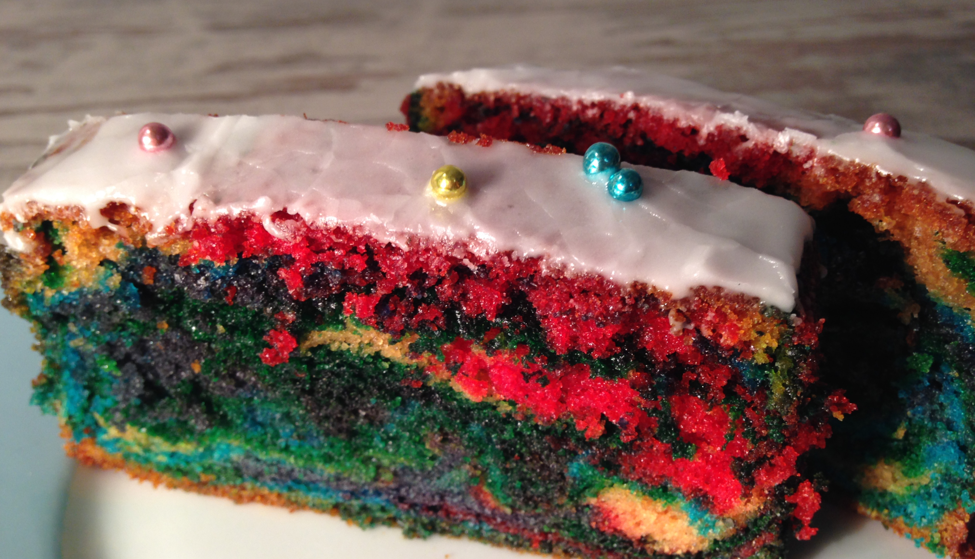 #ichbacksmir: papageien-kuchen (oder regenbogen-kuchen) | parrot cake (or rainbow cake) | vegan