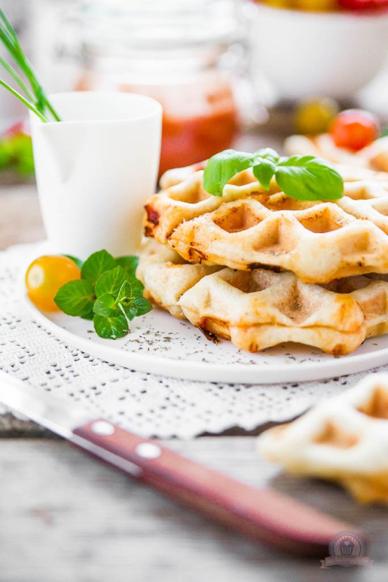 Knusprige Pizzawaffeln von Natascha von Das Küchengeflüster