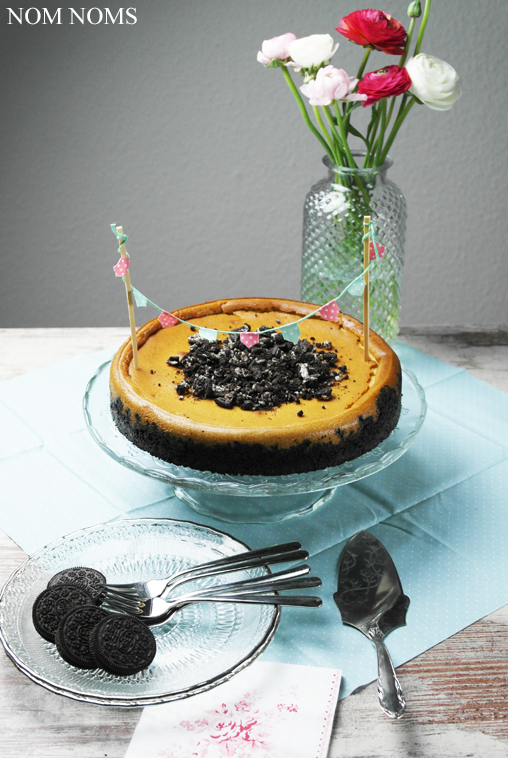 cheesecake mit oreo-boden | cheesecake with oreo crust (vegan) ❤