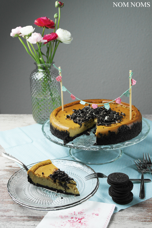 cheesecake mit oreo-boden | cheesecake with oreo crust (vegan) ❤