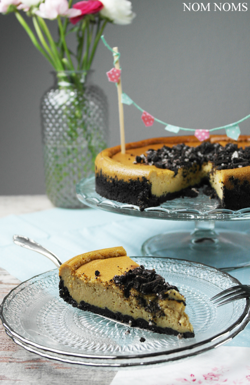 cheesecake mit oreo-boden | cheesecake with oreo crust (vegan) ❤