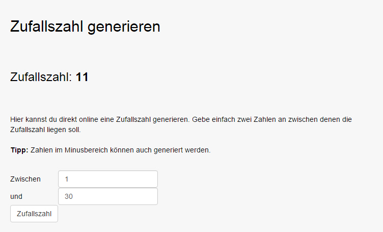Zufall