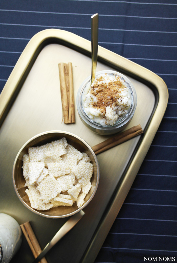 {kulinarische entdeckungsreise: griechenland} griechischer milchreis mit zimt &amp; sesam-knusper | greek rice pudding with cinnamon &amp; sesame crunch