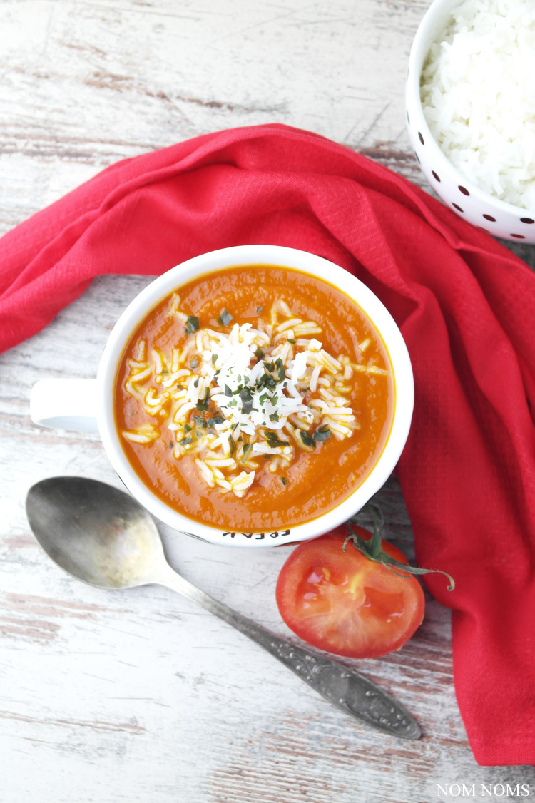 {hamburgs designer: käselotti} tomatensuppe mit reis à la mama