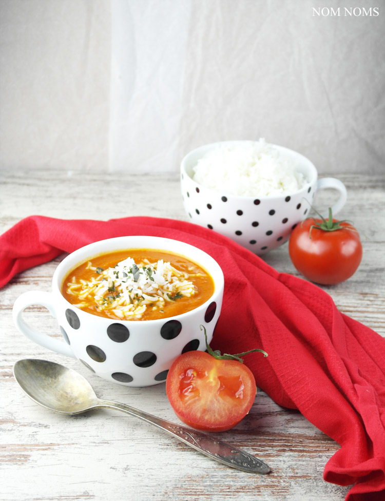 {hamburgs designer: käselotti} tomatensuppe mit reis à la mama