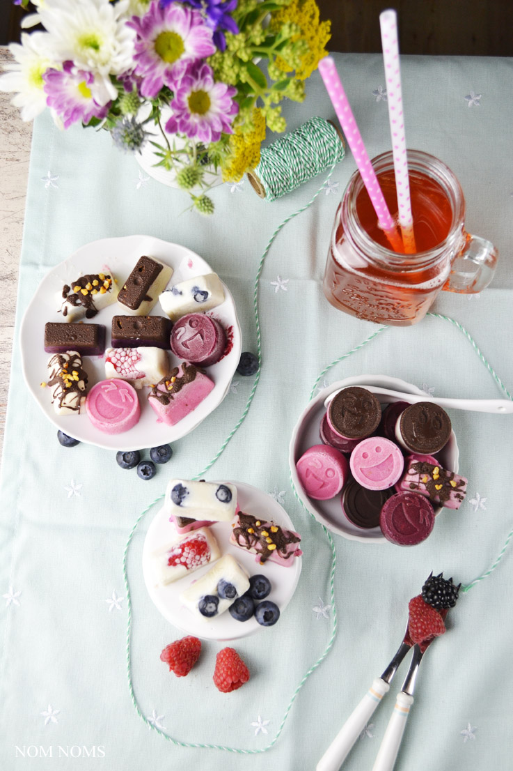 {beerenstark} frozen yogurt bites mit beeren | frozen yogurt bites with berries (vegan) ❤