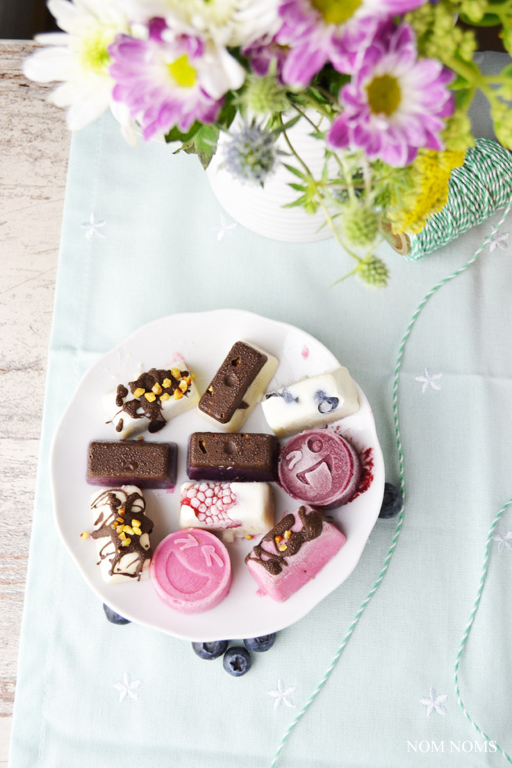{beerenstark} frozen yogurt bites mit beeren | frozen yogurt bites with berries (vegan) ❤