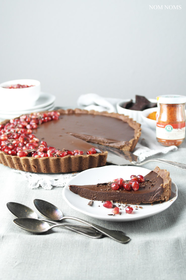 schokoladen-chili-tarte | chocolate chili tart (vegan | werbung ) ❤