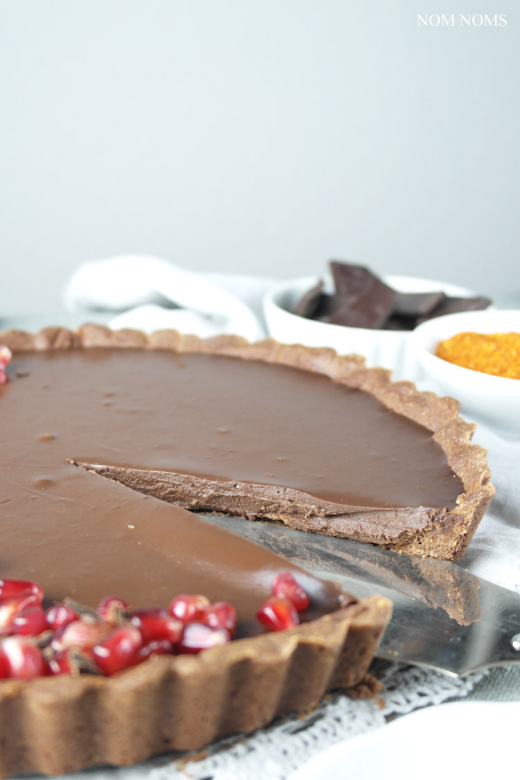 schokoladen-chili-tarte | chocolate chili tart (vegan | werbung ) ❤