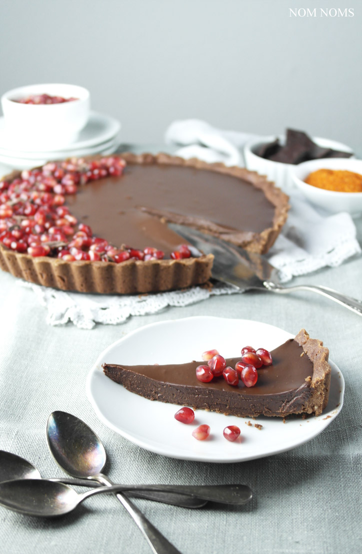 schokoladen-chili-tarte | chocolate chili tart (vegan | werbung ) ❤