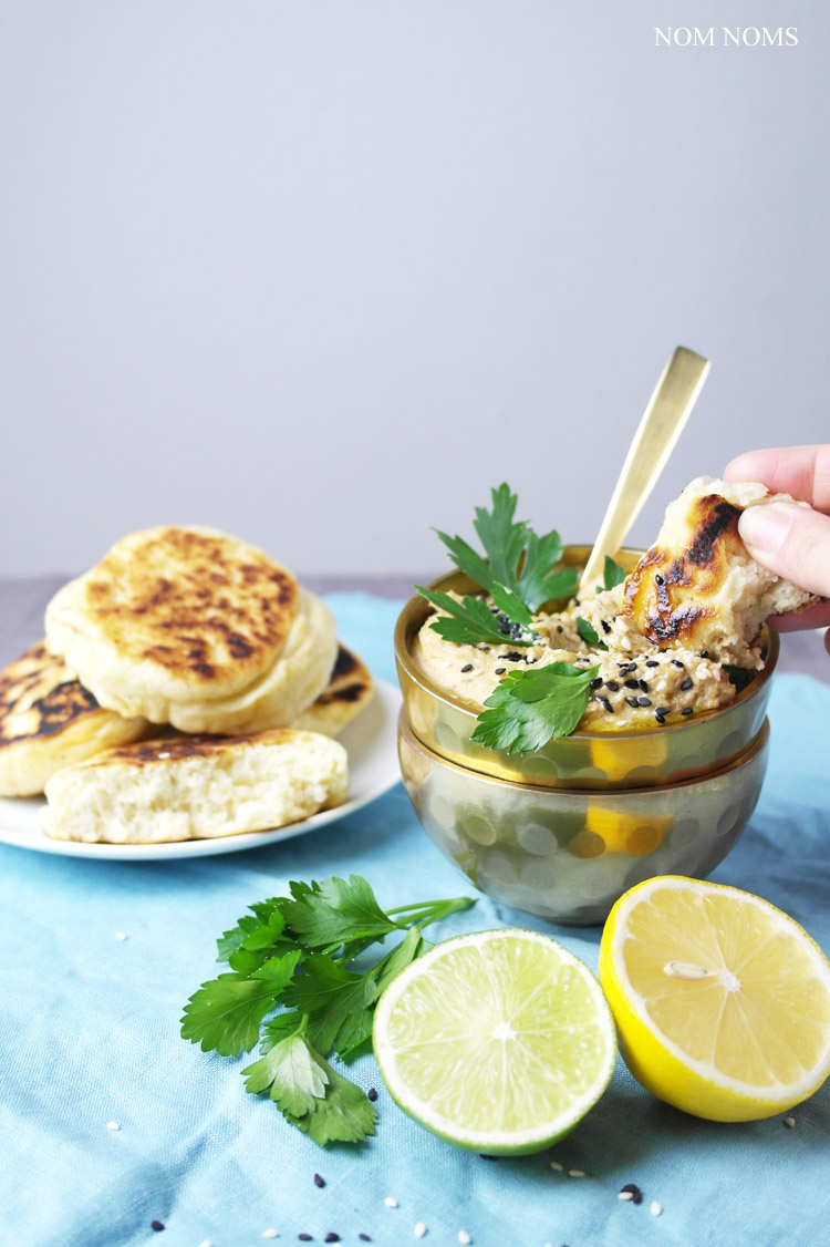 wärmende maissuppe, cremiger hummus und knusprig luftige pita aus der pfanne ❤