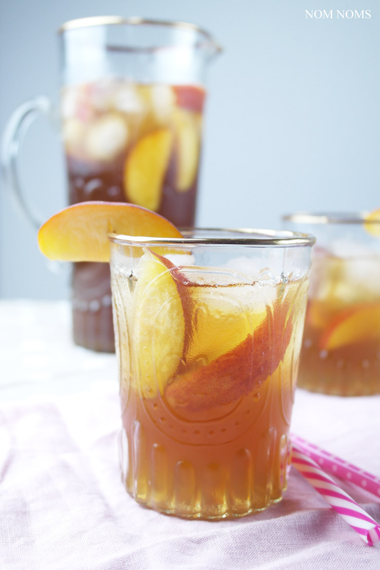 selbst gemachter pfirsich eistee | homemade peach ice tea (vegan) ❤