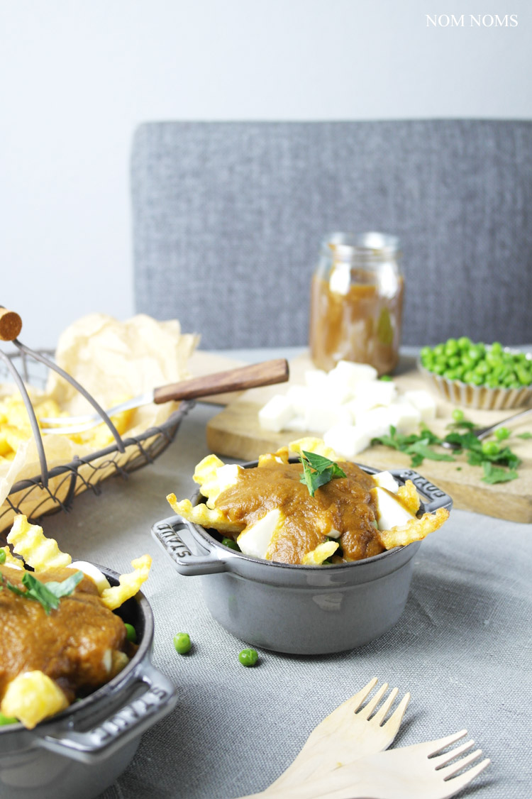  vegetarische poutine aus kanada: pommes, käse &amp; braune soße (vegetarian) ❤
