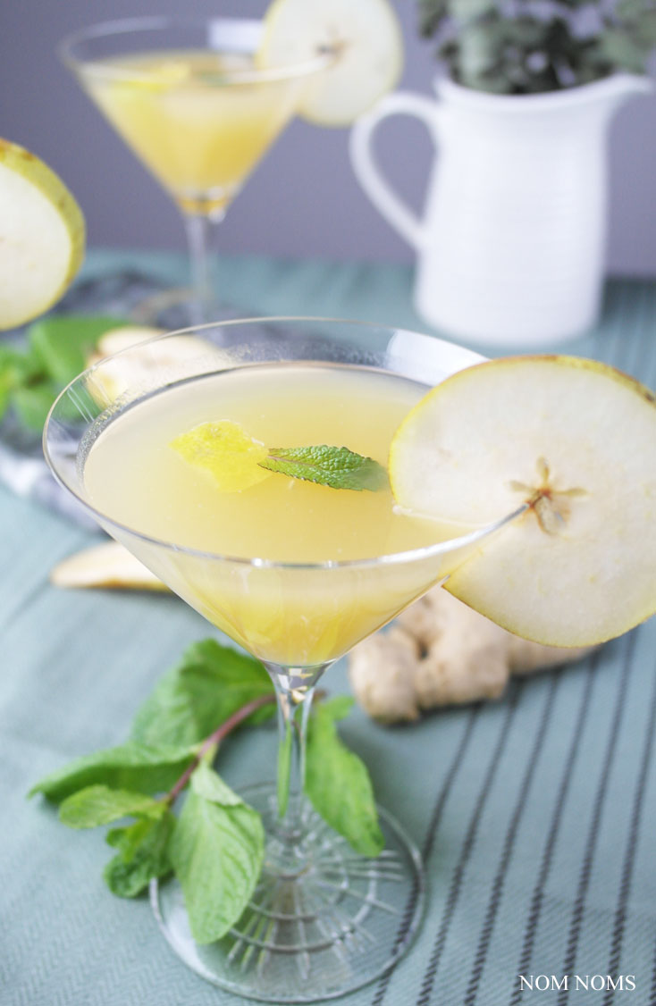 birnen gin martini mit ingwer | pear gin martini with ginger ❤
