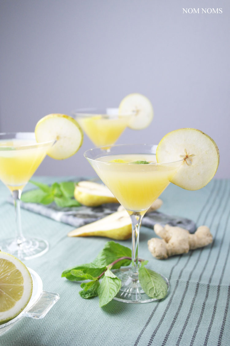 birnen gin martini mit ingwer | pear gin martini with ginger ❤