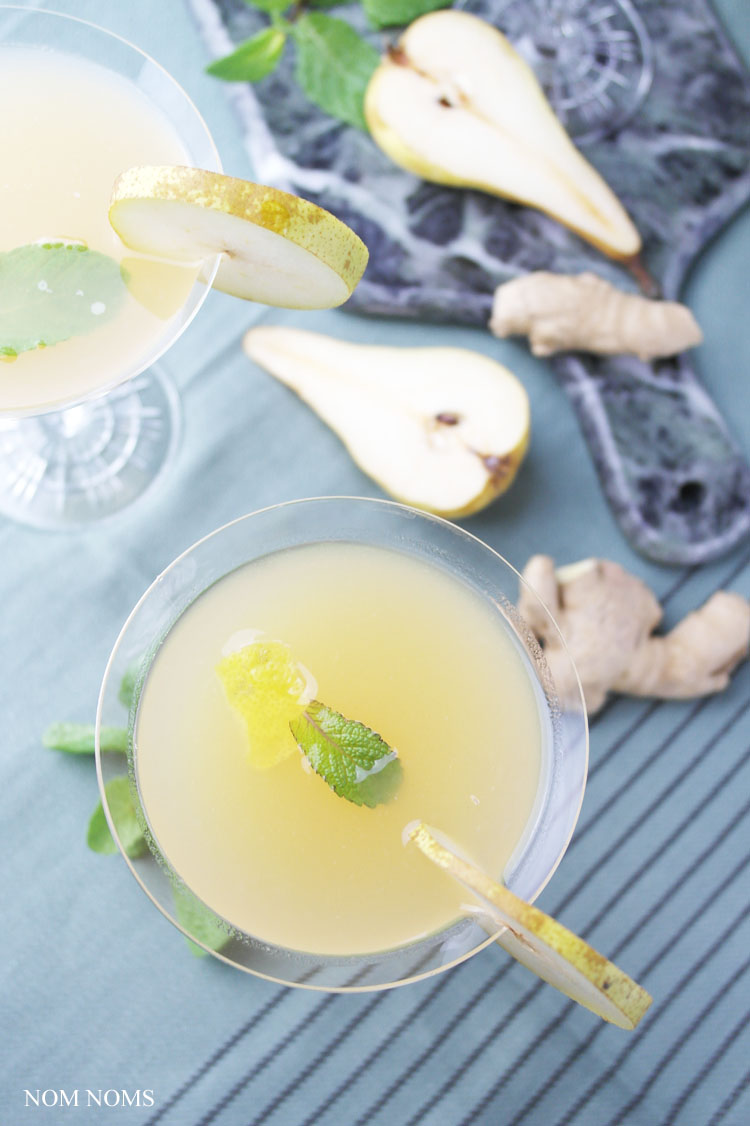 birnen gin martini mit ingwer | pear gin martini with ginger ❤