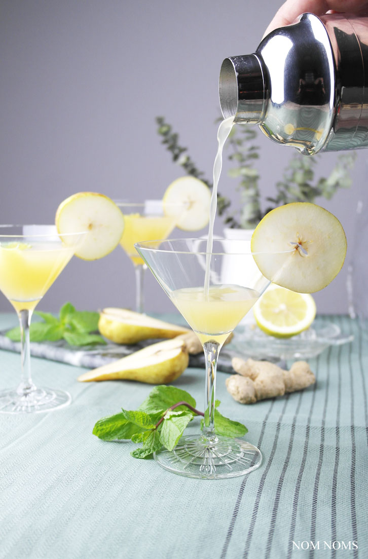 birnen gin martini mit ingwer | pear gin martini with ginger ❤