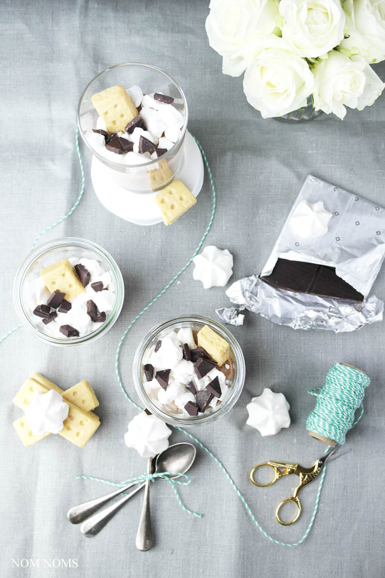 trifle mit schokolade und baiser | trifle with chocolate and meringue (vegetarian) ❤