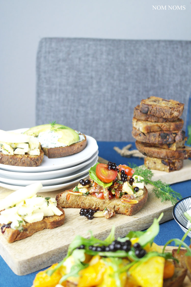 vegetarische bruschetta: herzhaft und süß ❤