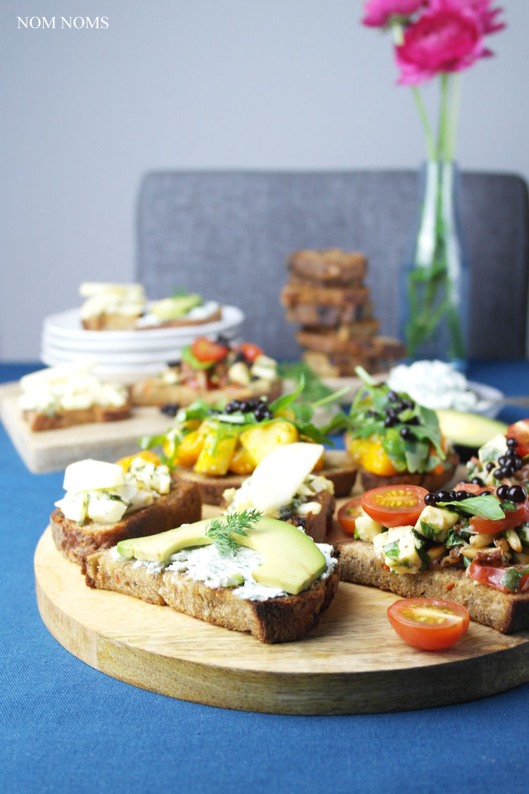 vegetarische bruschetta: herzhaft und süß ❤