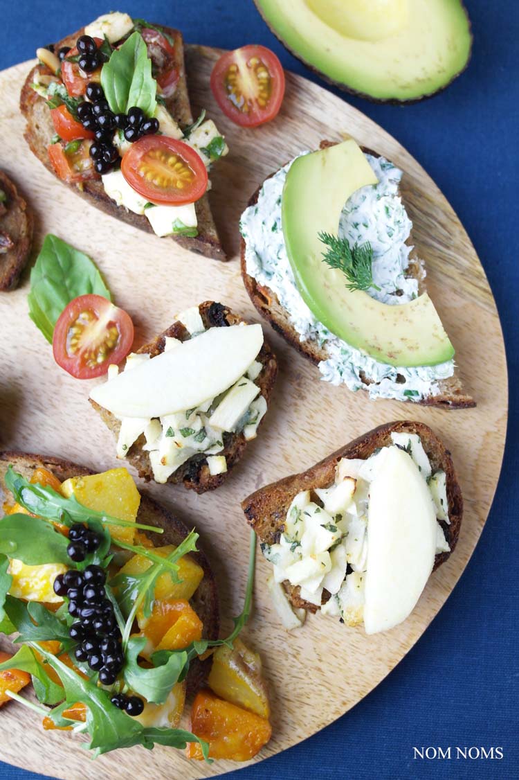 vegetarische bruschetta: herzhaft und süß ❤