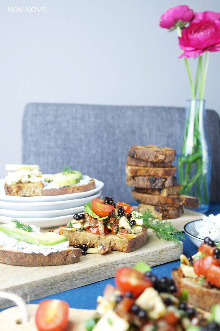 vegetarische bruschetta: herzhaft und süß ❤