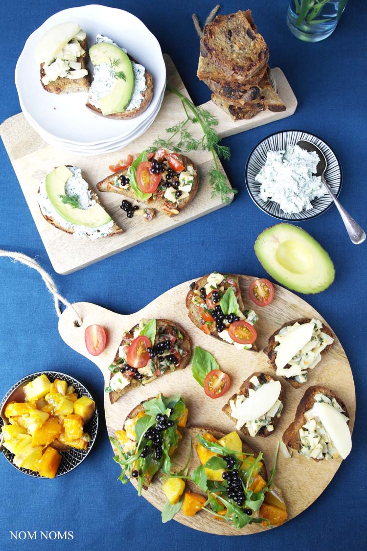 vegetarische bruschetta: herzhaft und süß ❤