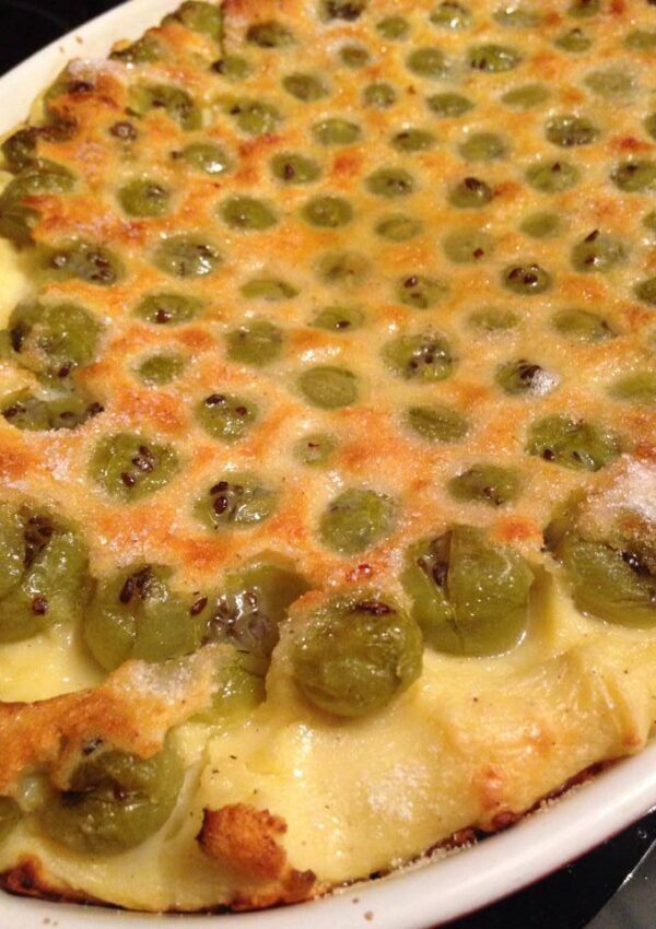 ausprobiert: stachelbeer-clafoutis | gooseberry clafoutis