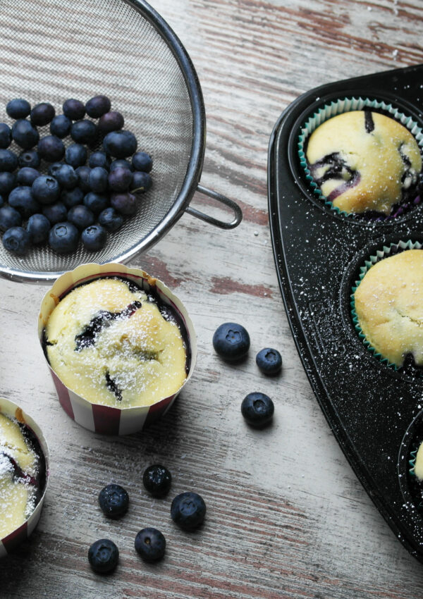 frühlingshafte heidelbeer-muffins (blaubeer-muffins) | springtime blueberry muffins ❤