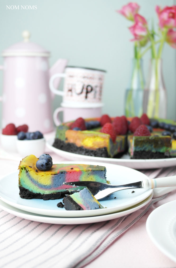 veganer einhorn käsekuchen | vegan unicorn cheesecake ❤