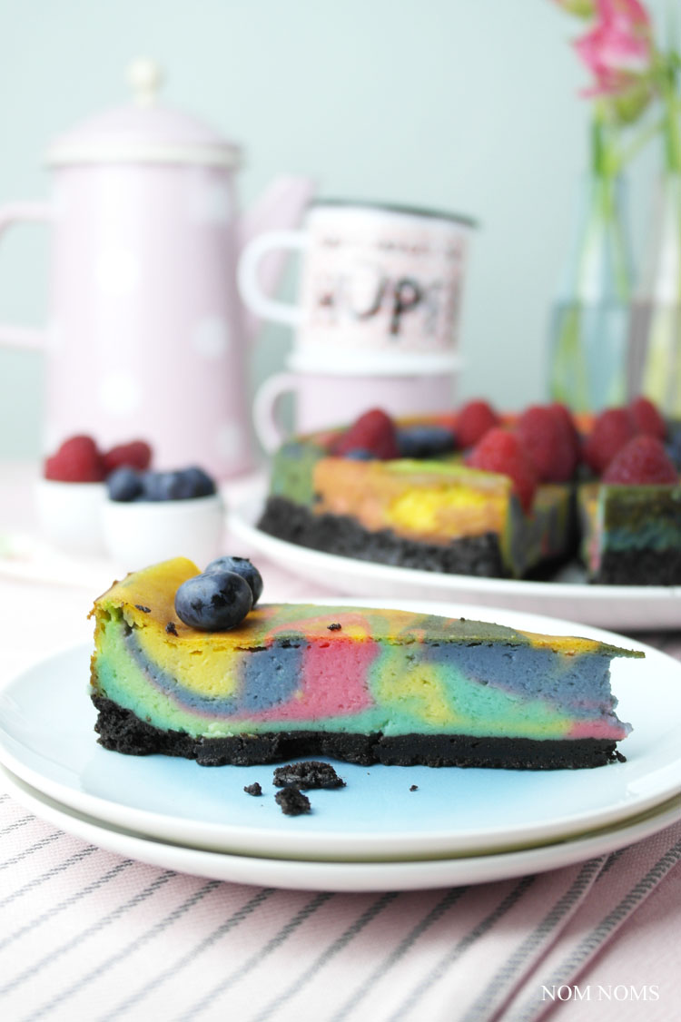 veganer einhorn käsekuchen | vegan unicorn cheesecake ❤