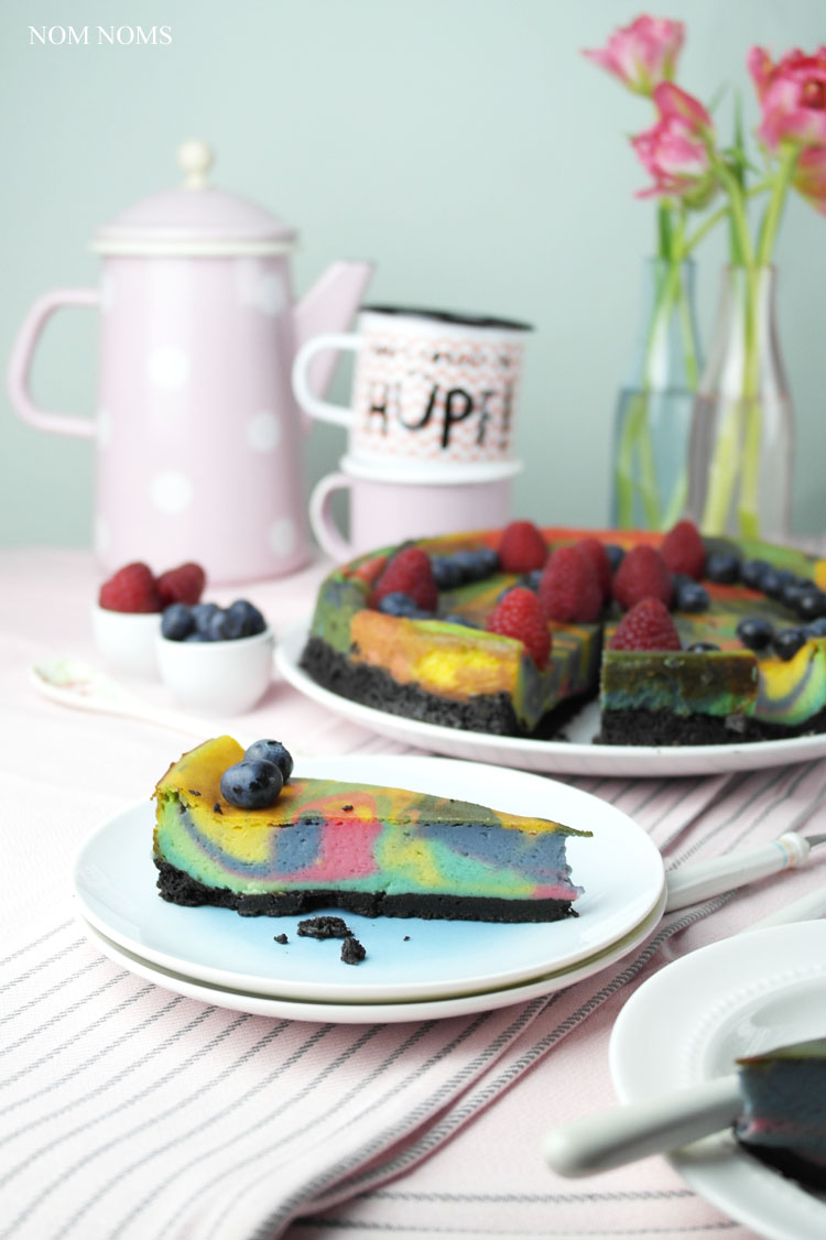 veganer einhorn käsekuchen | vegan unicorn cheesecake ❤