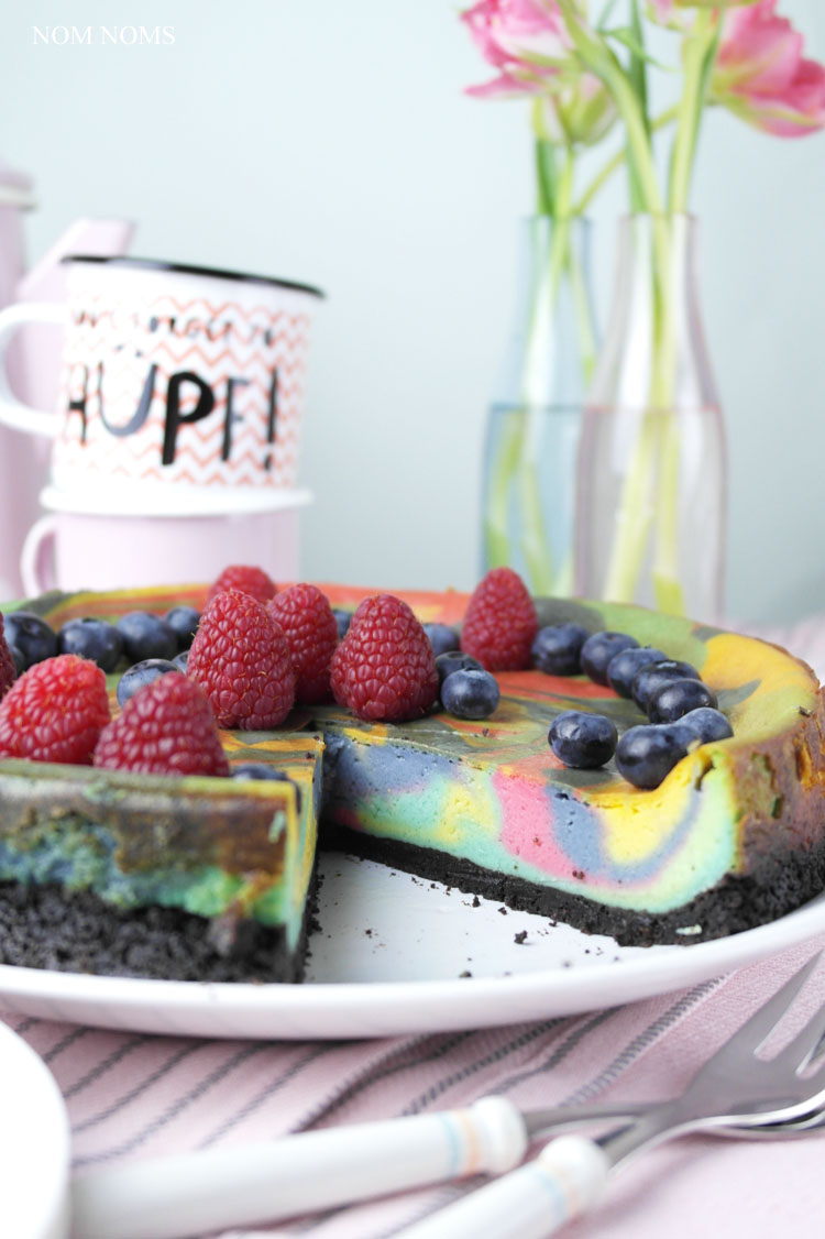 veganer einhorn käsekuchen | vegan unicorn cheesecake ❤