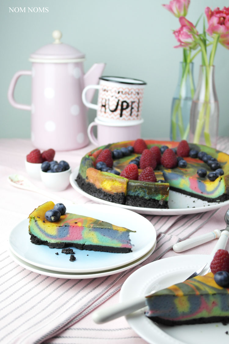 veganer einhorn käsekuchen | vegan unicorn cheesecake ❤
