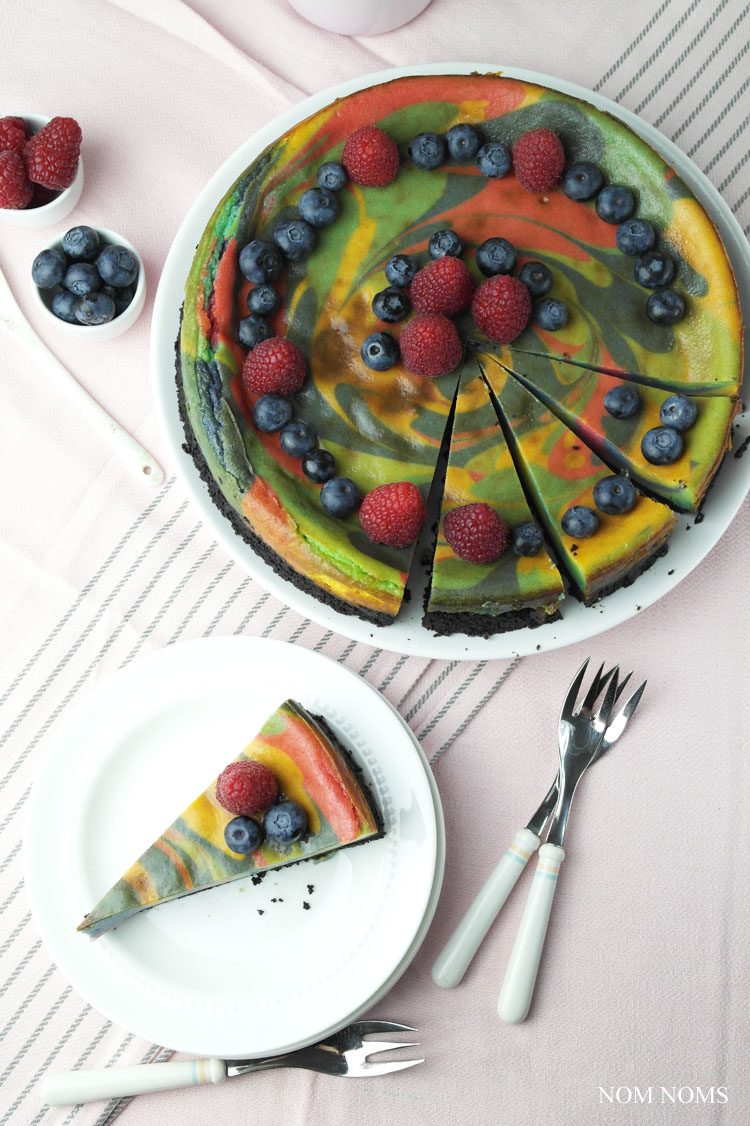 veganer einhorn käsekuchen | vegan unicorn cheesecake ❤