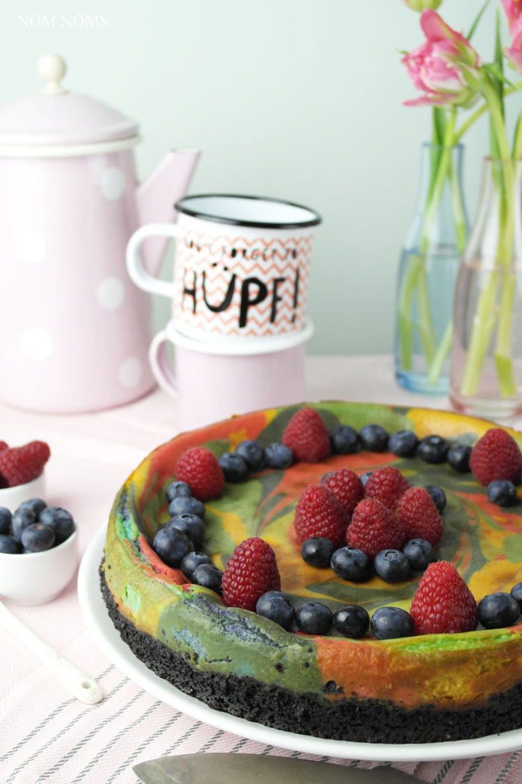 veganer einhorn käsekuchen | vegan unicorn cheesecake ❤