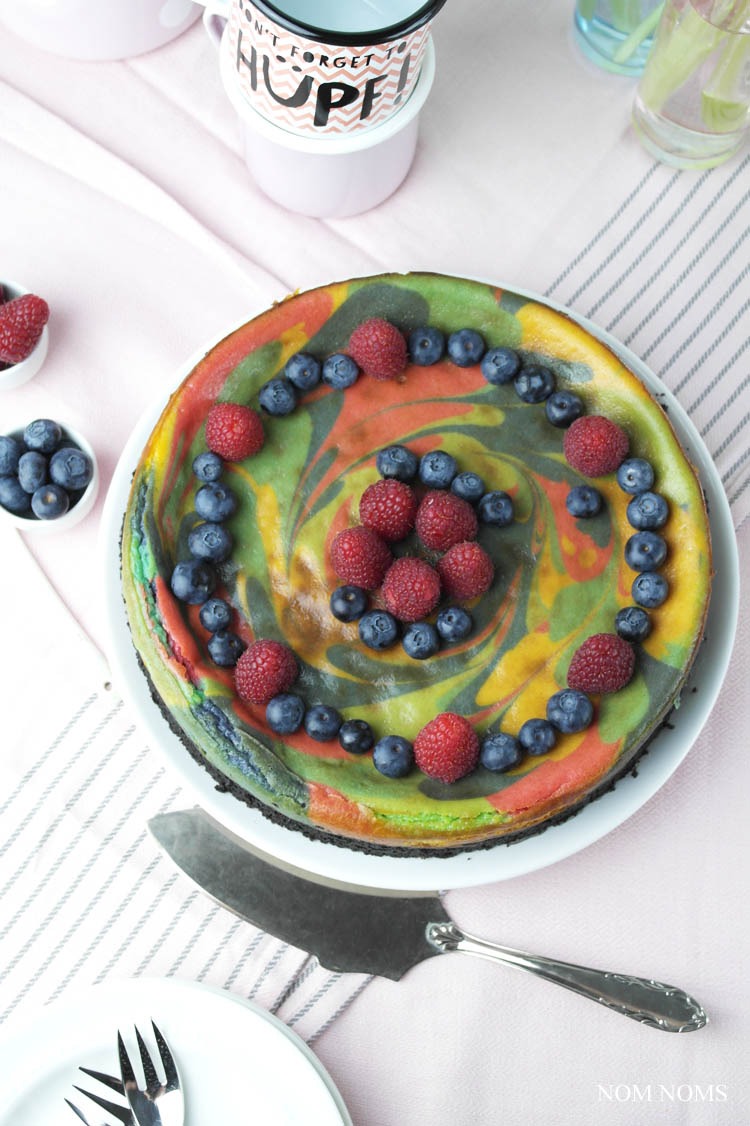 veganer einhorn käsekuchen | vegan unicorn cheesecake ❤