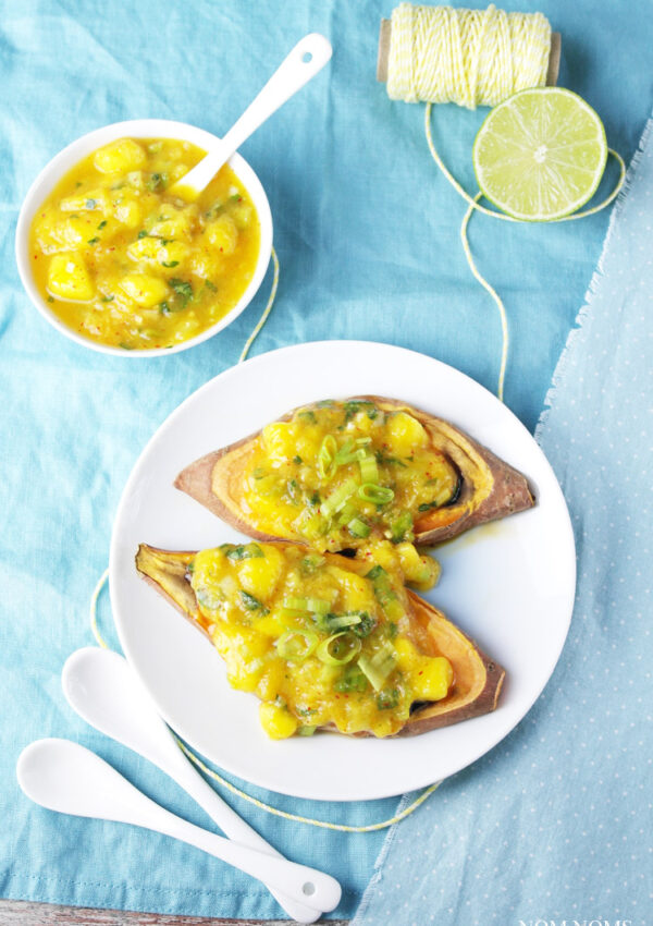 Süßkartoffel-Toast mit Mango-Zitronengras-Salsa ❤