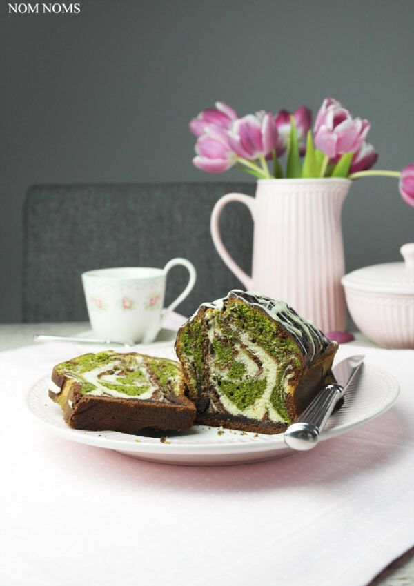 Triple Mamorkuchen mit Matcha Tee ❤