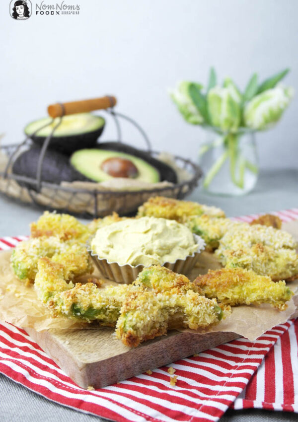 Knusprige Avocado Pommes mit Curry Dip ❤