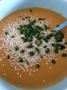 carrot soup with an asian touch