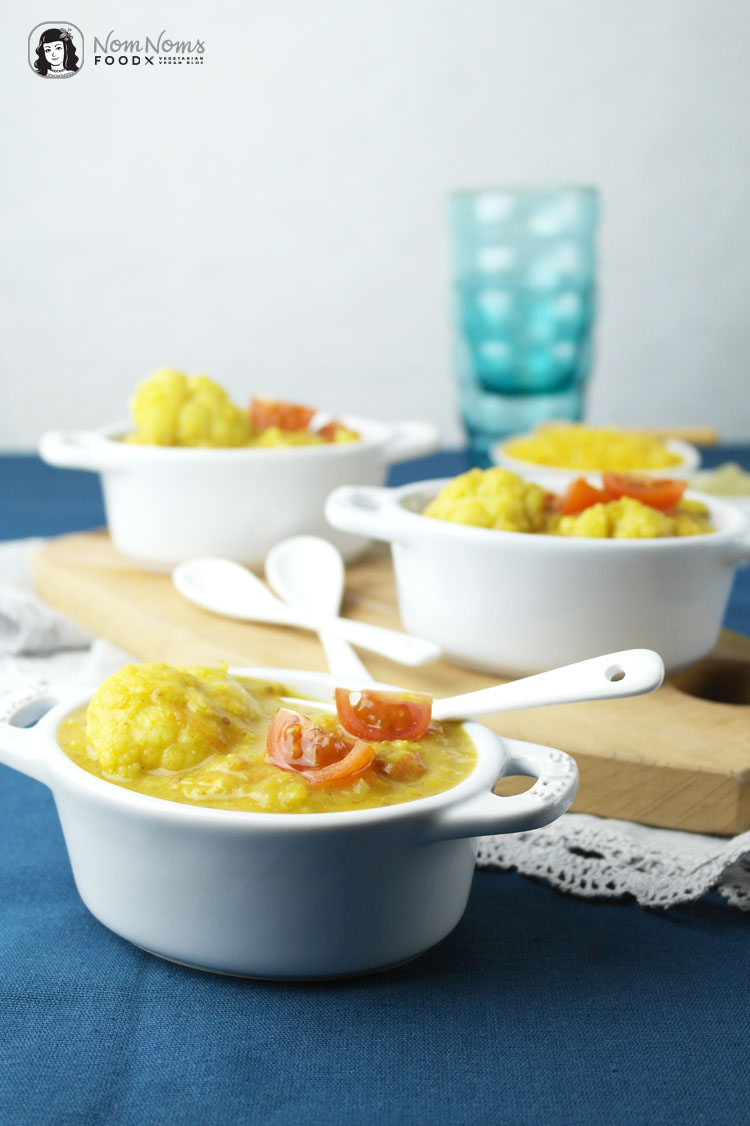 Blumenkohl-Linsen-Curry mit Moringa / Cauliflower lentil curry with moringa