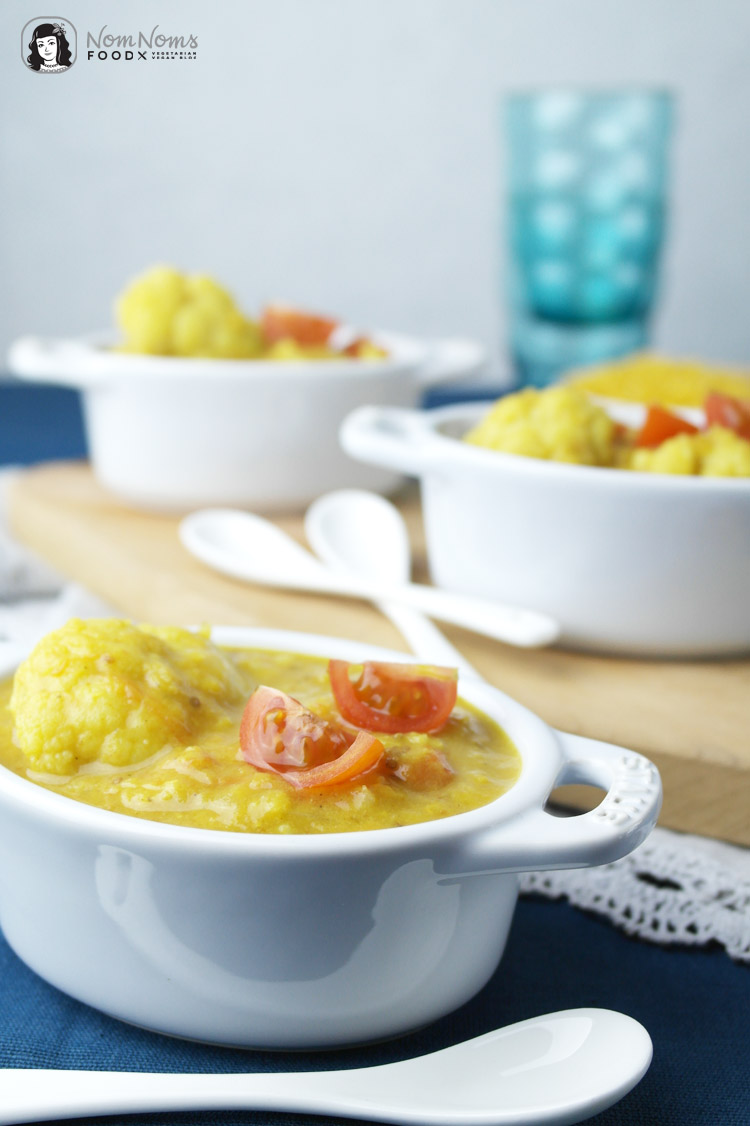 Blumenkohl-Linsen-Curry mit Moringa / Cauliflower lentil curry with moringa
