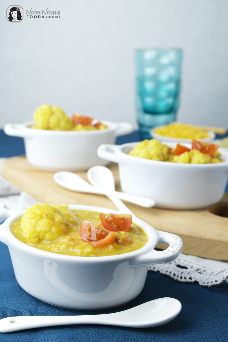 Blumenkohl-Linsen-Curry mit Moringa / Cauliflower lentil curry with moringa