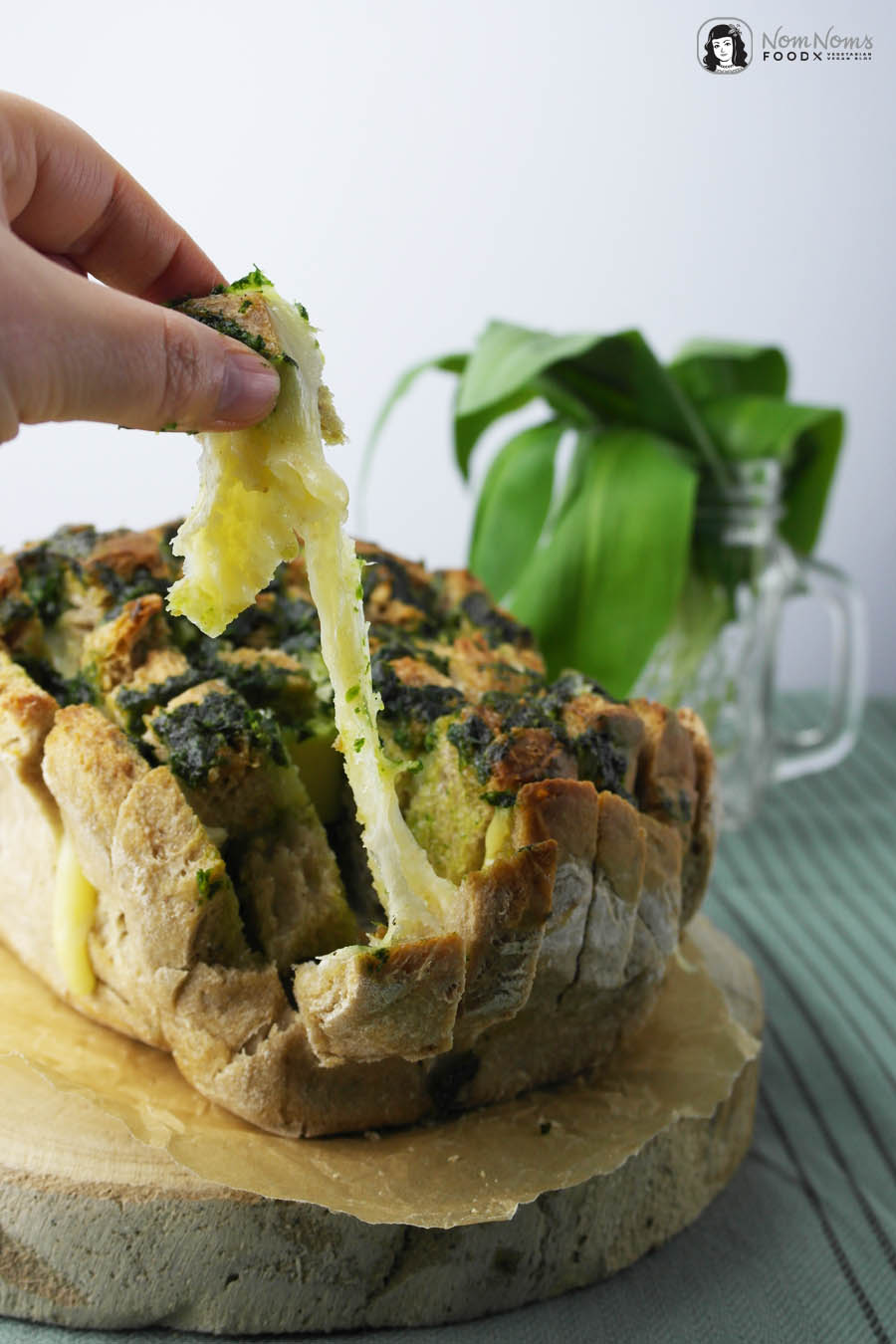 Herzhaftes Bärlauch Pull-Apart-Bread oder Bärlauch Zupfbrot | Wild Garlic Pull-Apart-Bread