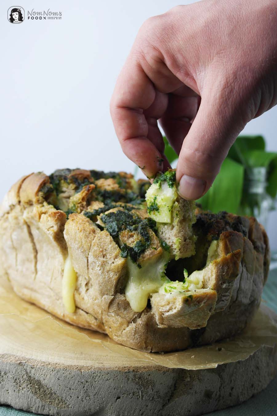 Herzhaftes Bärlauch Pull-Apart-Bread oder Bärlauch Zupfbrot | Wild Garlic Pull-Apart-Bread
